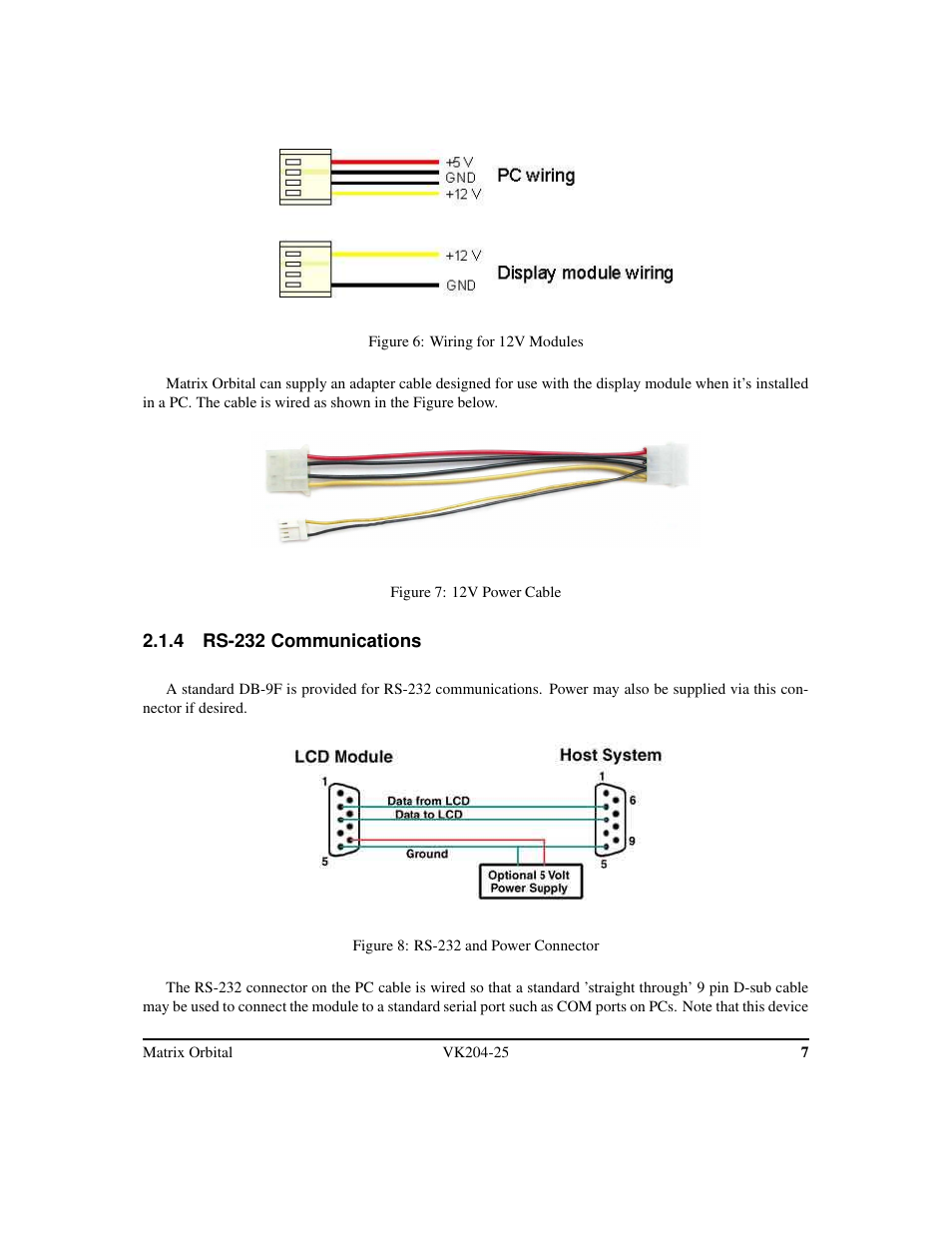 Matrix Orbital VK204-25 Legacy User Manual | Page 10 / 38