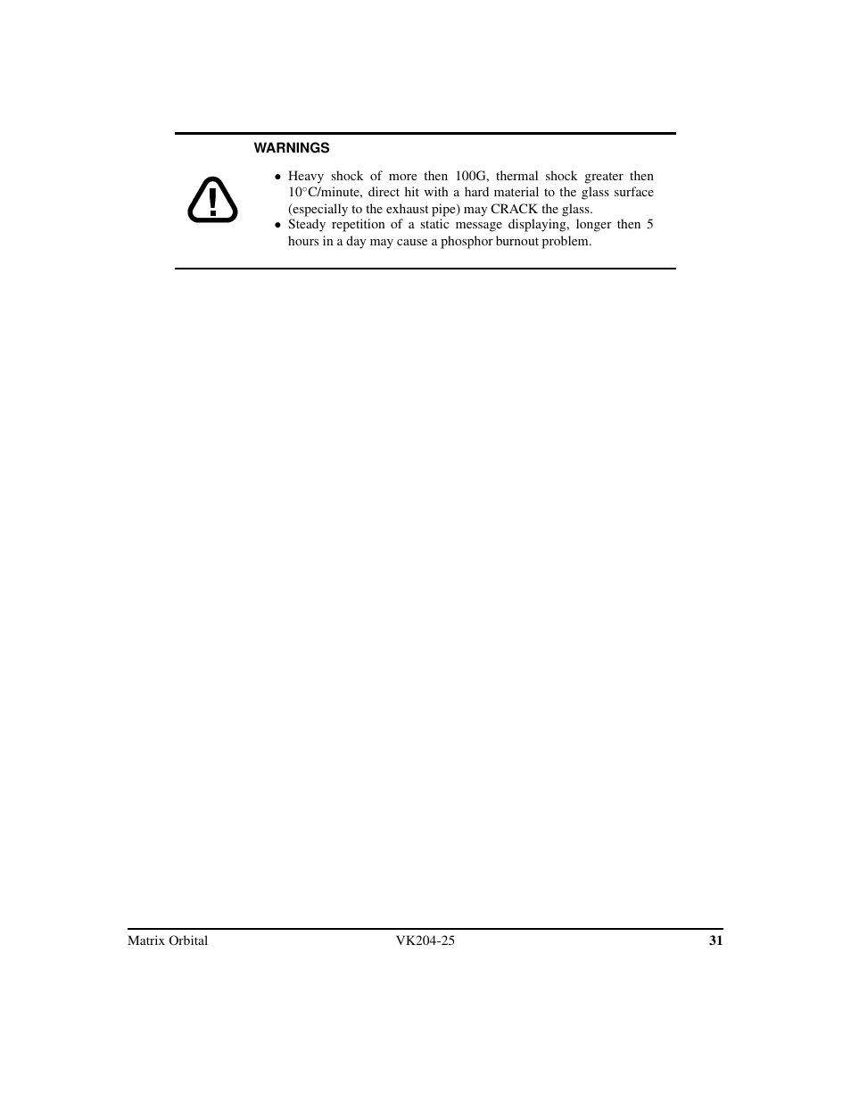 Matrix Orbital VK204-25 Legacy User Manual | Page 34 / 38