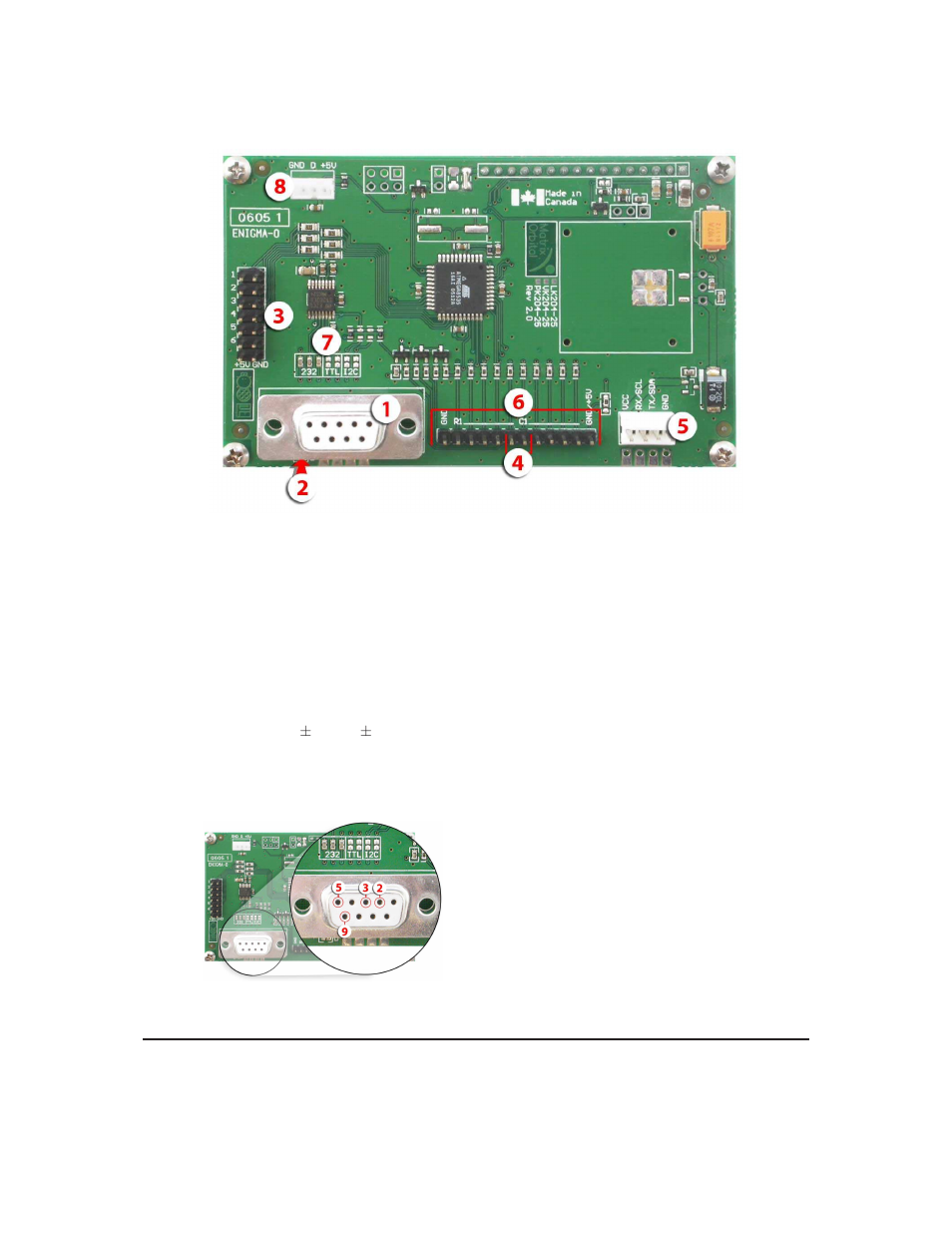 1 db-9 connector | Matrix Orbital VK204-25 Legacy User Manual | Page 13 / 61