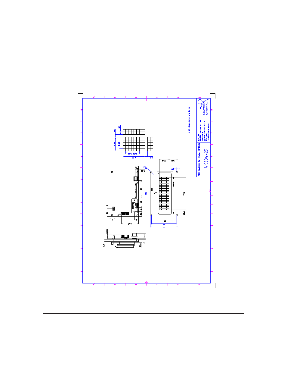 2 physical layout | Matrix Orbital VK204-25 Legacy User Manual | Page 59 / 61