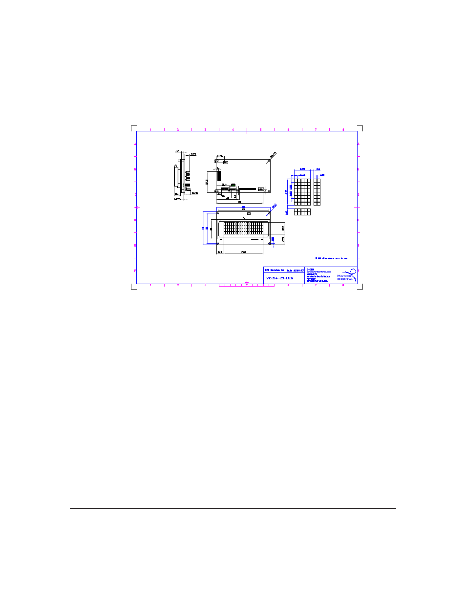 3 physical layout, 4 definitions, 5 contacting matrix orbital | Matrix Orbital VK204-25 Legacy User Manual | Page 56 / 57