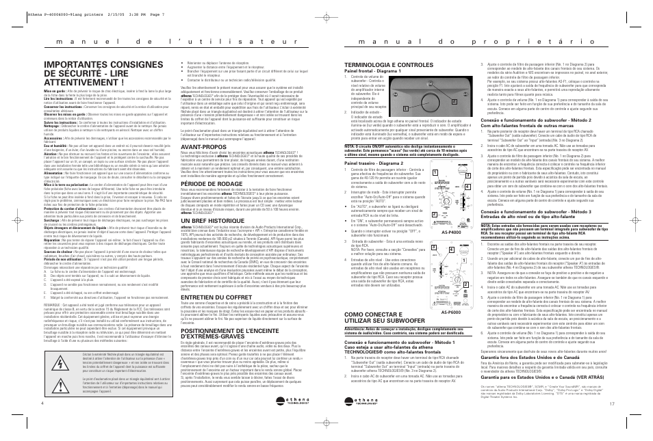 Athena Technologies AS-P6000 User Manual | Page 4 / 10