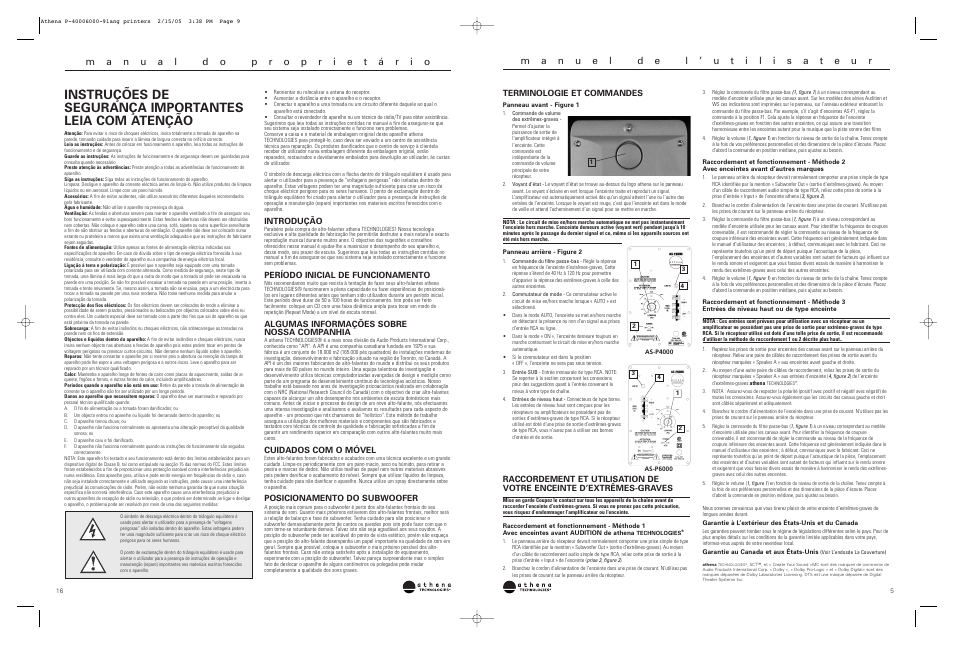 Athena Technologies AS-P6000 User Manual | Page 5 / 10