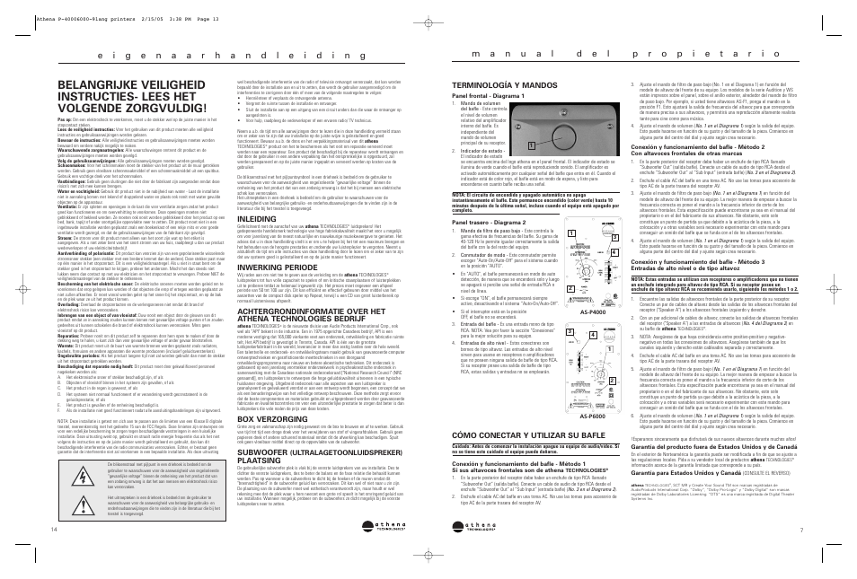 Athena Technologies AS-P6000 User Manual | Page 7 / 10