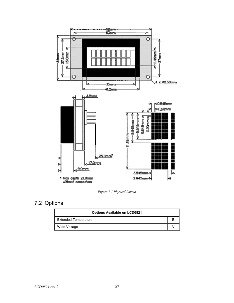 2 options | Matrix Orbital LCD0821 Legacy User Manual | Page 27 / 29