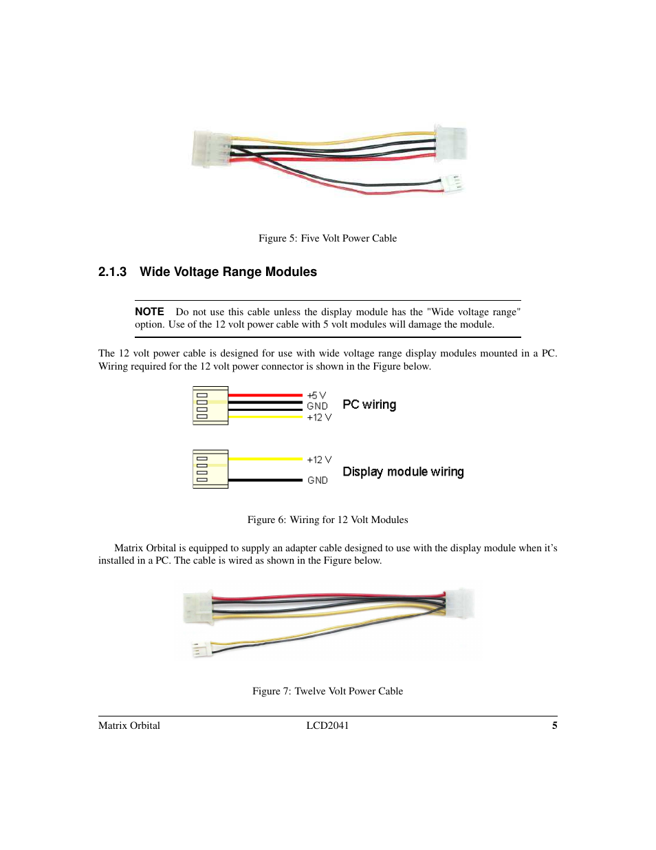 Matrix Orbital LCD2041 Legacy User Manual | Page 8 / 33