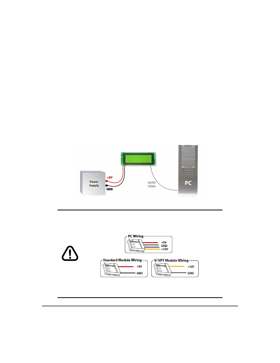 4 connecting to a pc | Matrix Orbital VFD2041 User Manual | Page 11 / 53