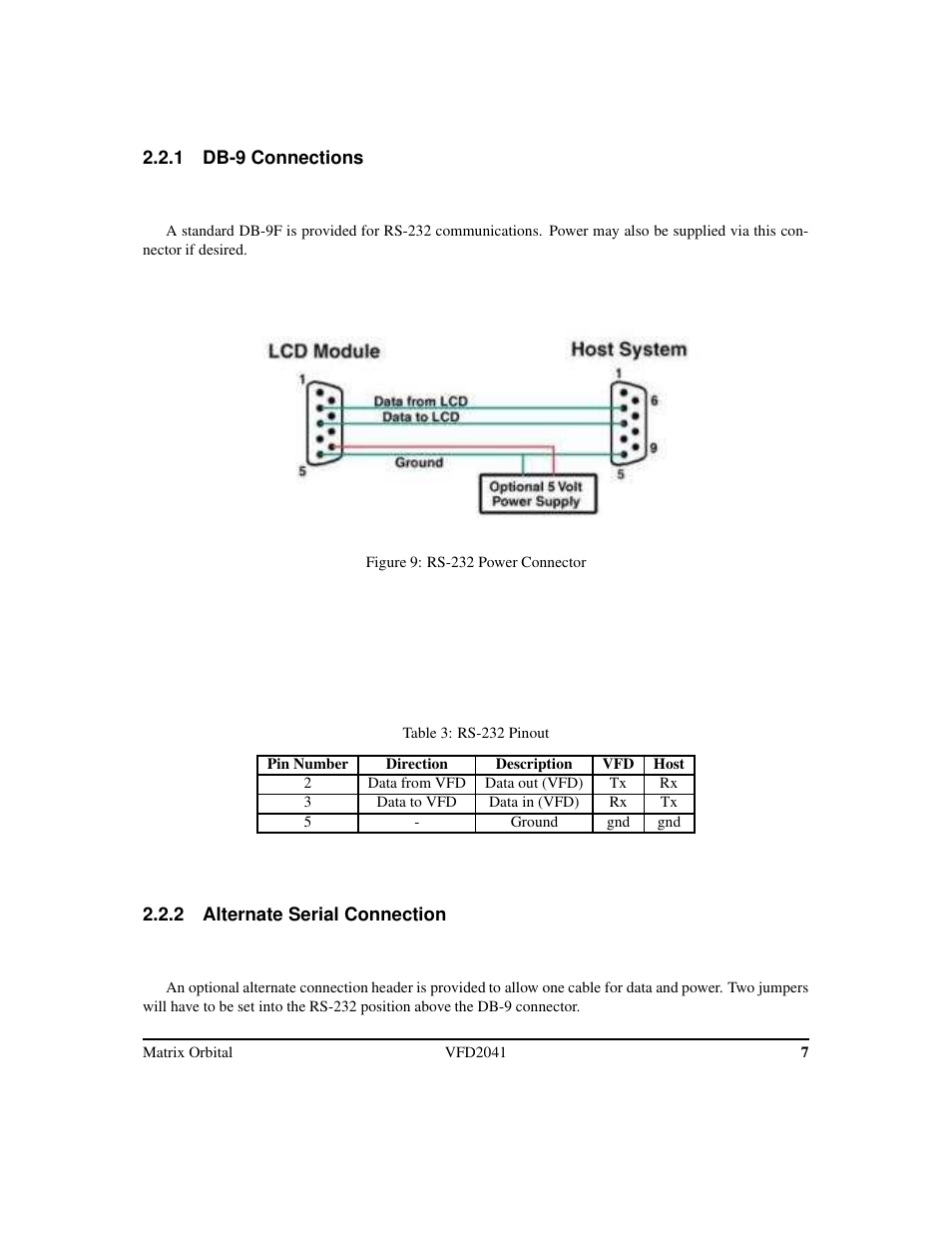 Matrix Orbital VFD2041 Legacy User Manual | Page 10 / 34