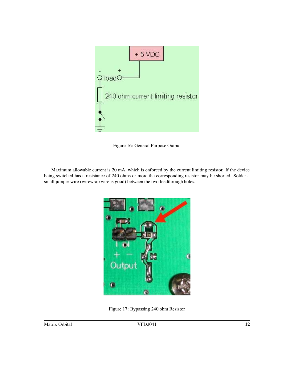 Matrix Orbital VFD2041 Legacy User Manual | Page 15 / 34