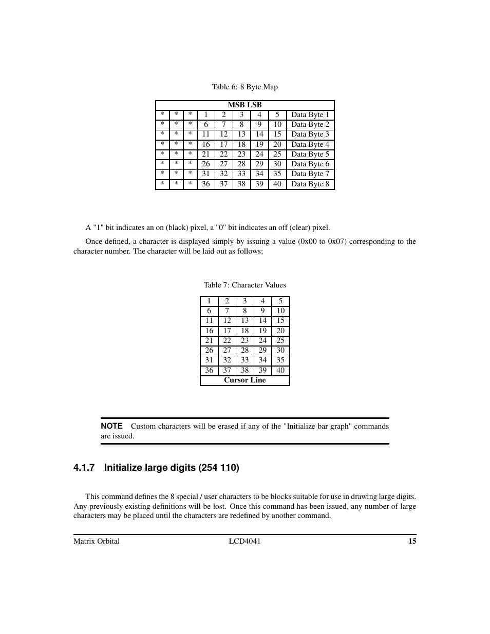 Matrix Orbital LCD/VFD Legacy User Manual | Page 18 / 34