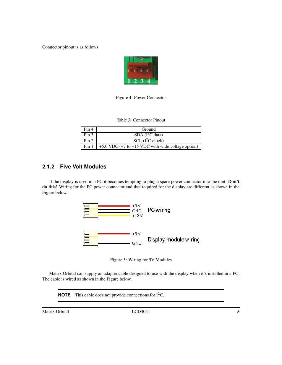 Matrix Orbital LCD/VFD Legacy User Manual | Page 8 / 34