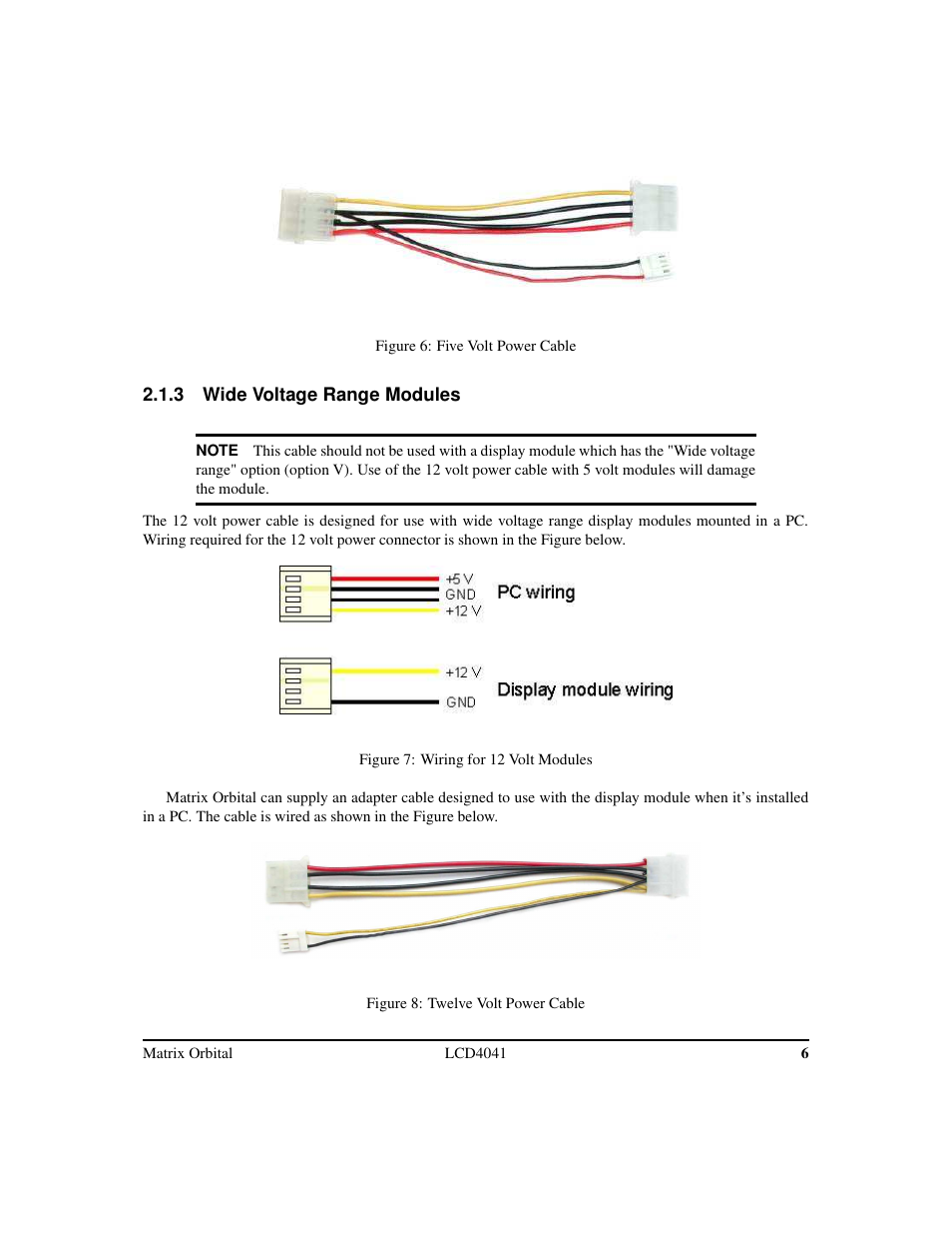 Matrix Orbital LCD/VFD Legacy User Manual | Page 9 / 34
