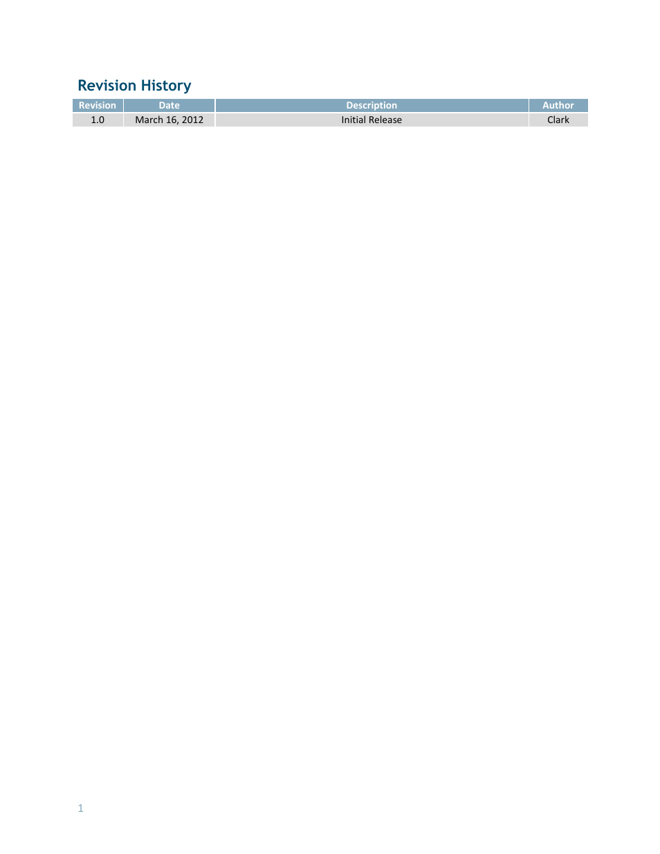 Revision history | Matrix Orbital MOP-GL240128D User Manual | Page 2 / 10