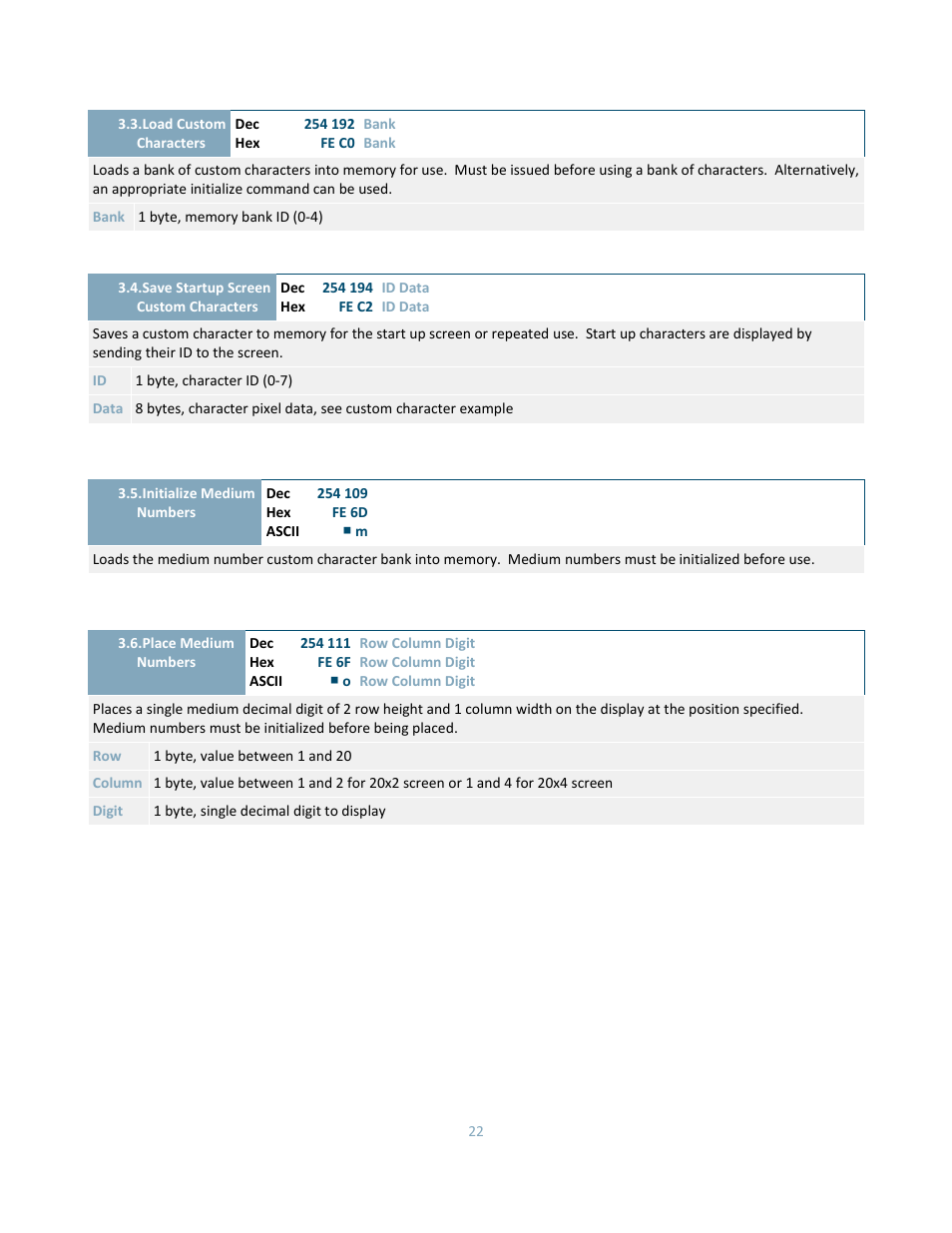 Matrix Orbital DD-DB1 LCD/VFD Dev Board User Manual | Page 24 / 47