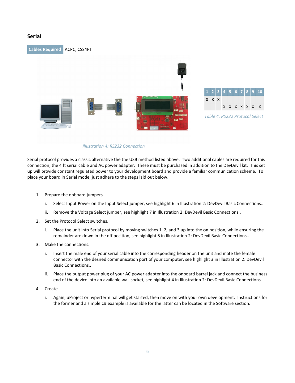 Serial | Matrix Orbital DD-DB1 LCD/VFD Dev Board User Manual | Page 8 / 47
