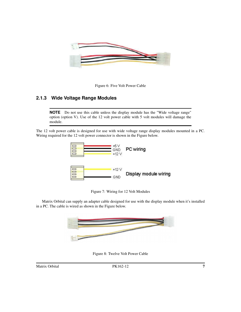Matrix Orbital PK162-12 User Manual | Page 11 / 44