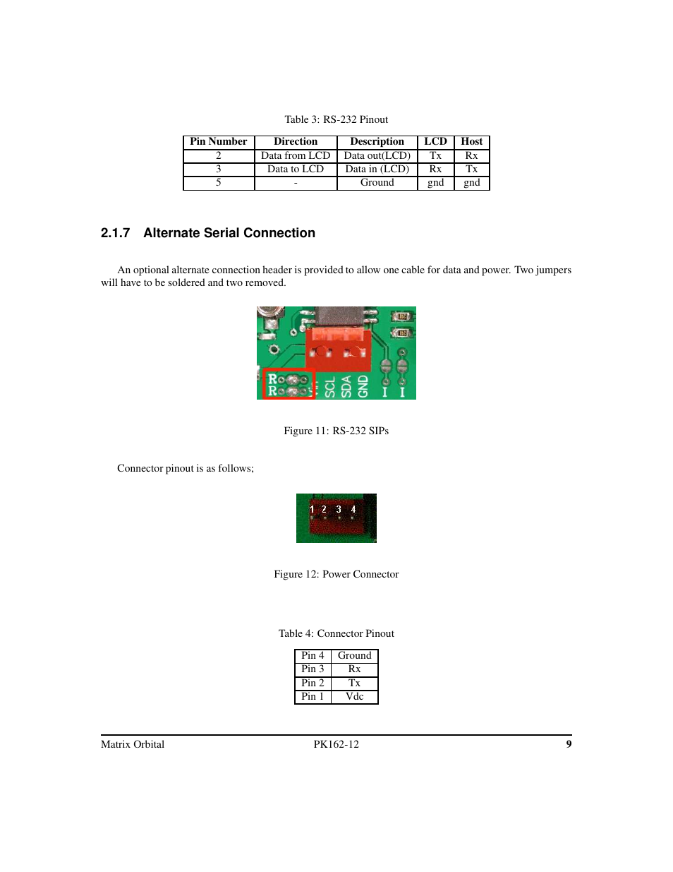 Matrix Orbital PK162-12 User Manual | Page 13 / 44