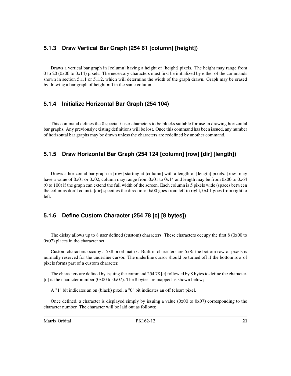 Matrix Orbital PK162-12 User Manual | Page 25 / 44