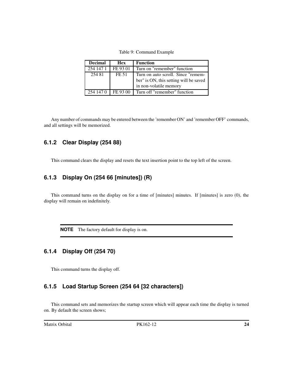 Matrix Orbital PK162-12 User Manual | Page 28 / 44