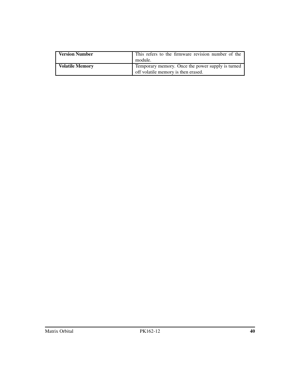 Matrix Orbital PK162-12 User Manual | Page 44 / 44
