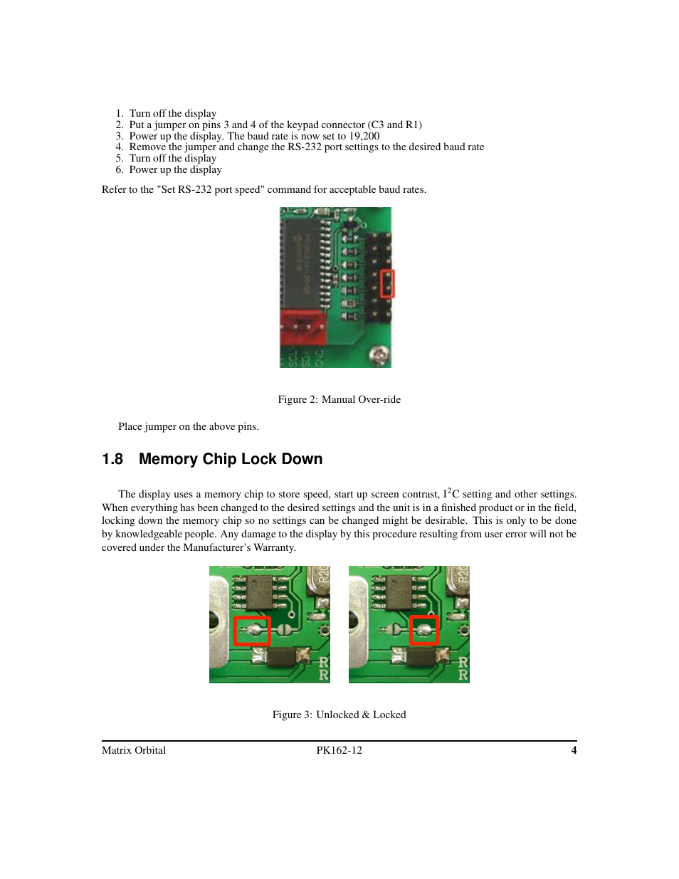 Matrix Orbital PK162-12 User Manual | Page 8 / 44