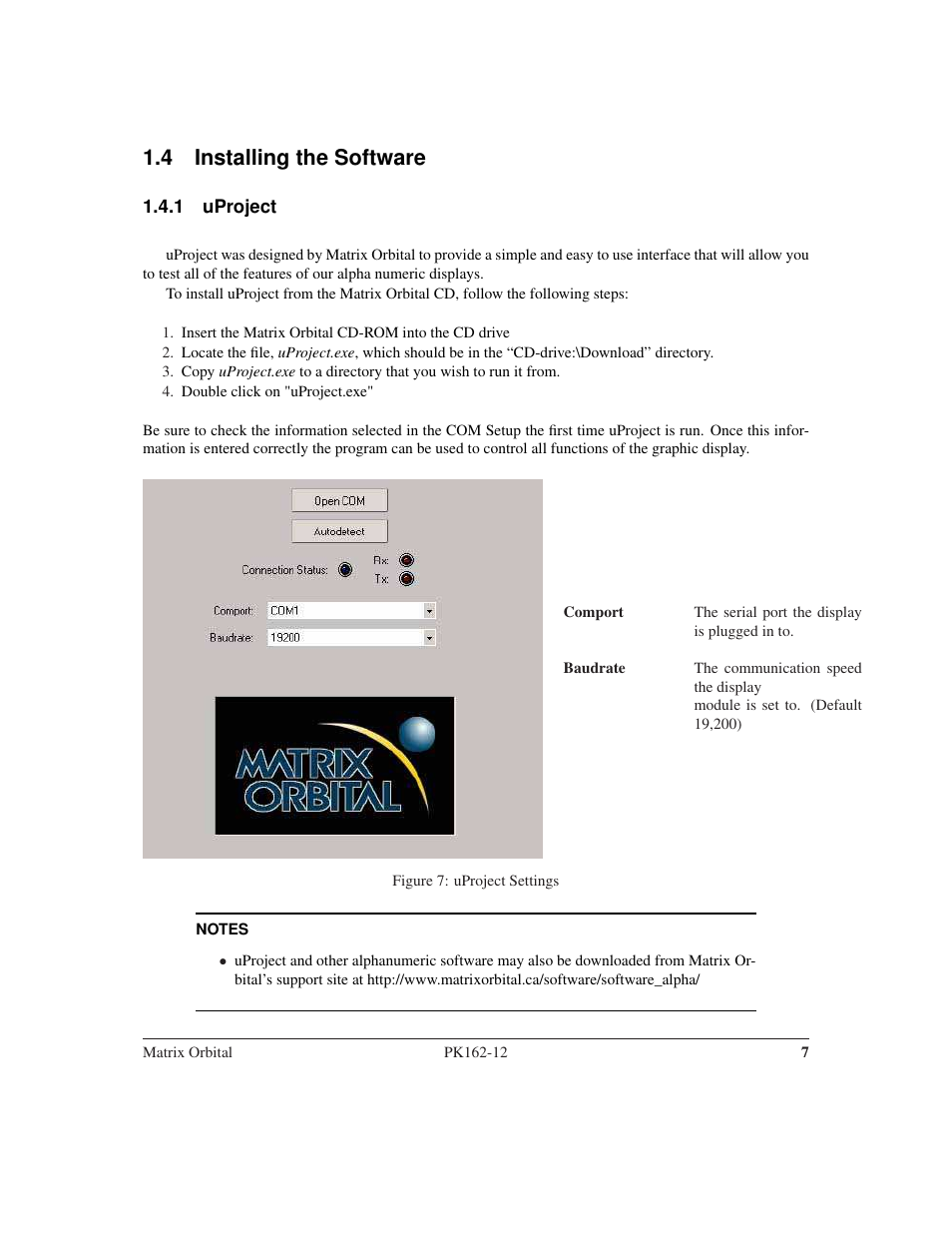 4 installing the software | Matrix Orbital PK162-12 User Manual | Page 11 / 60