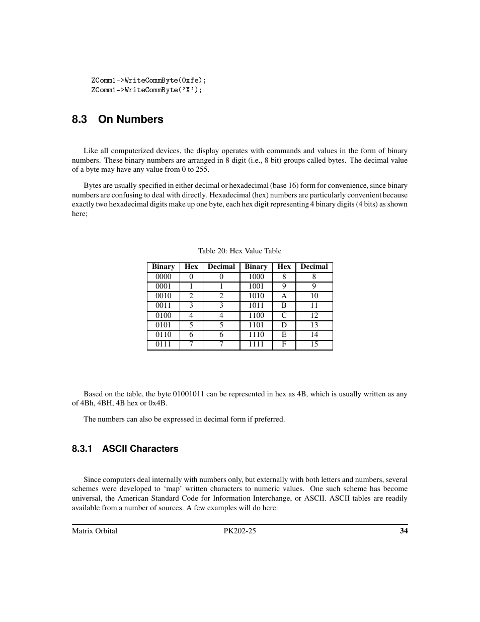 3 on numbers | Matrix Orbital PK202-25 User Manual | Page 38 / 50