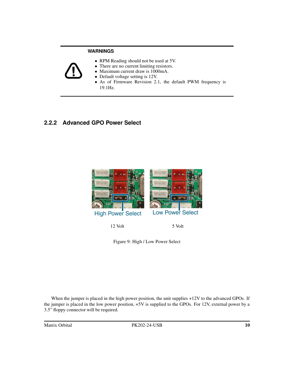 Matrix Orbital PK202-24-USB User Manual | Page 14 / 48