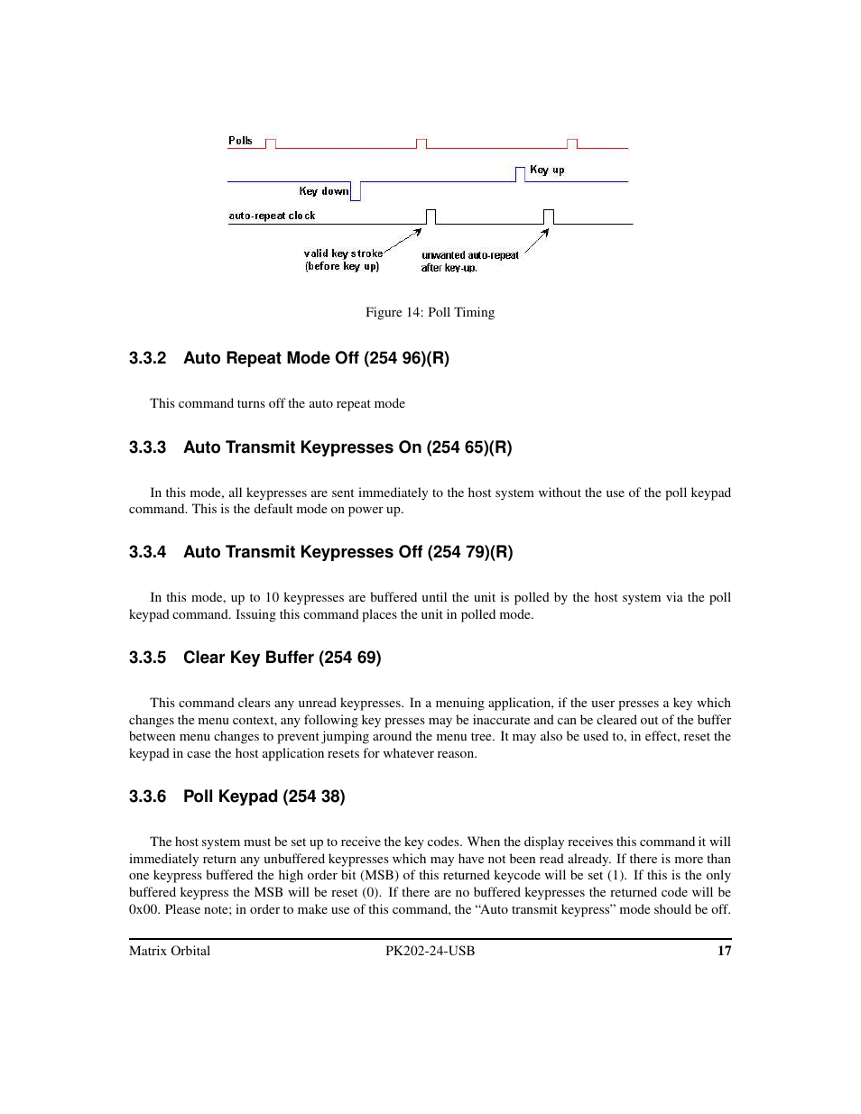 Matrix Orbital PK202-24-USB User Manual | Page 21 / 48
