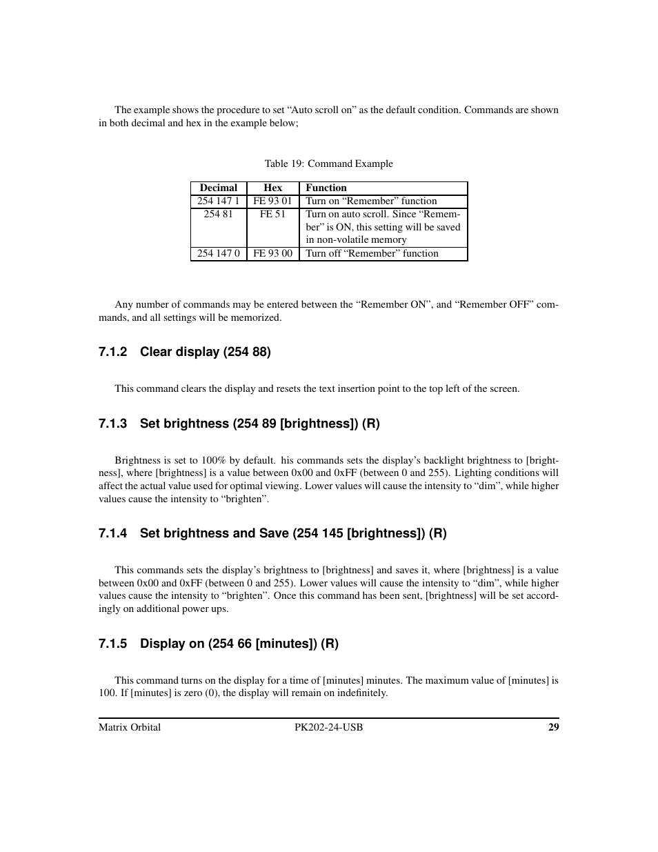 Matrix Orbital PK202-24-USB User Manual | Page 33 / 48