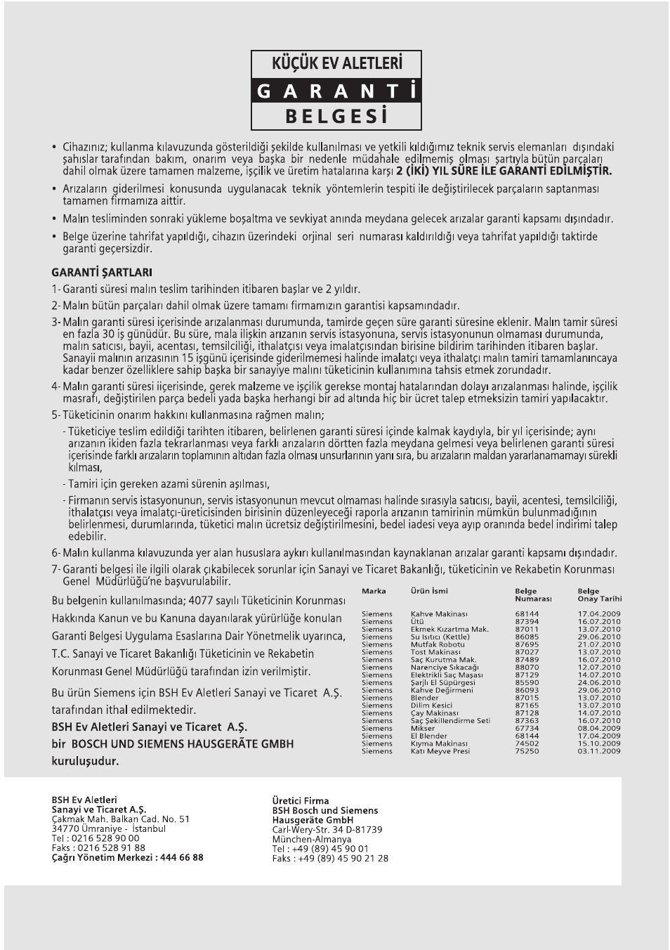 Siemens MQ95520N User Manual | Page 41 / 62