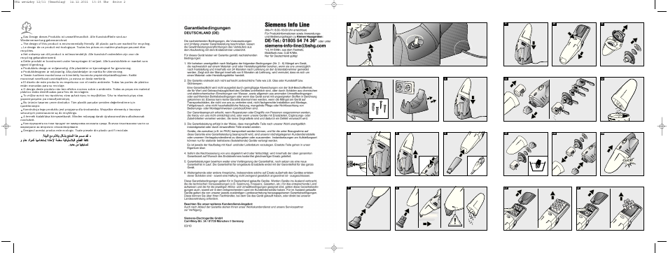 Siemens VK40B01 User Manual | Page 2 / 82