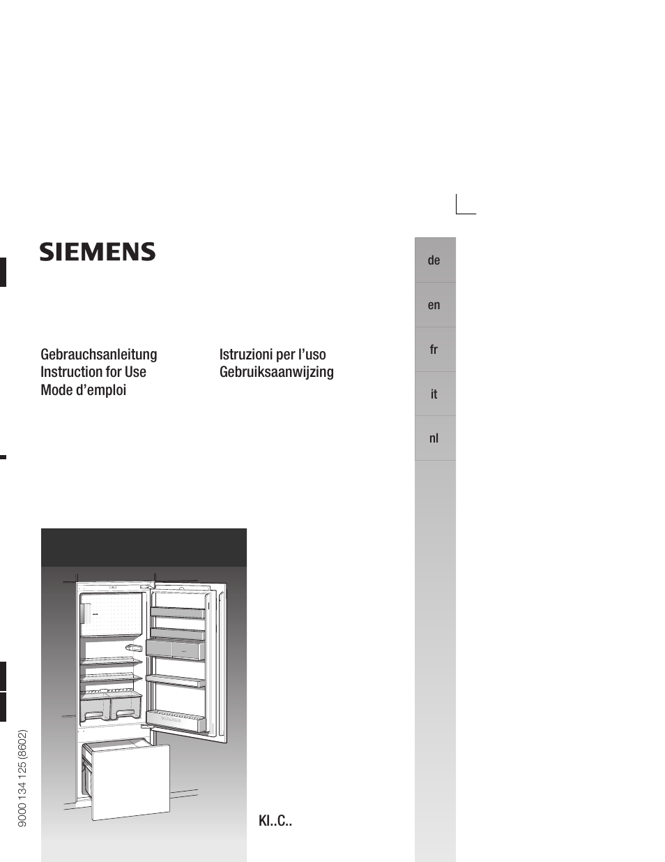 Siemens KI38CA50 User Manual | 91 pages