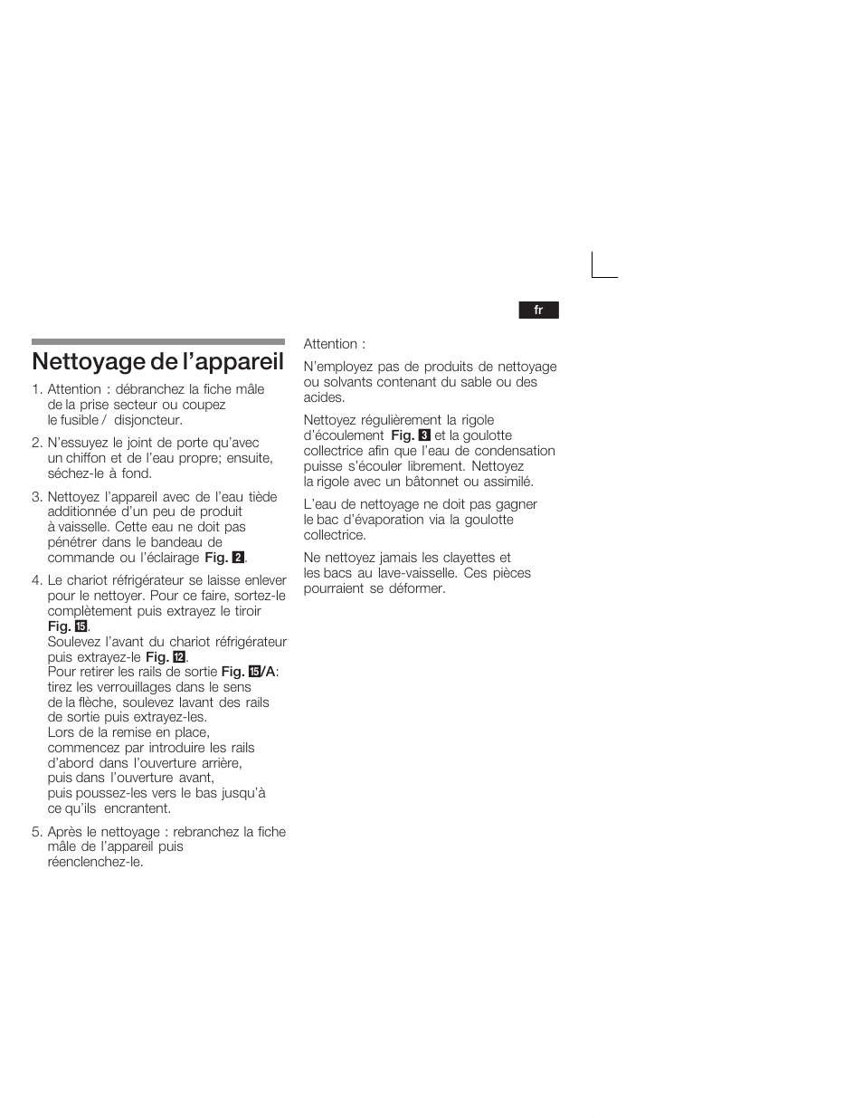 Nettoyage de l'appareil | Siemens KI38CA50 User Manual | Page 49 / 91