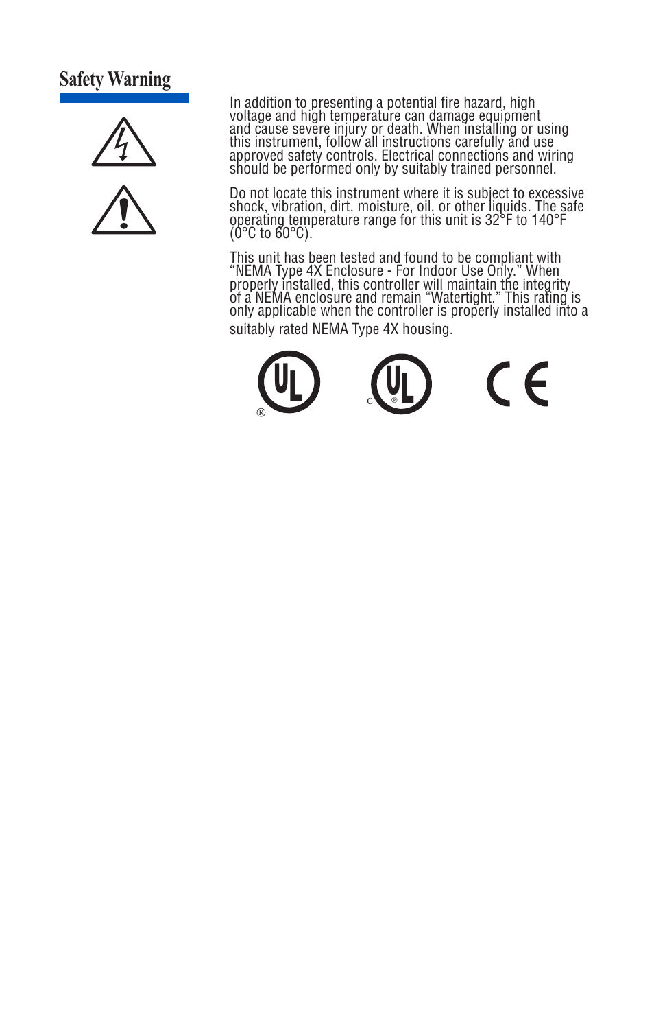 Safety warning | Athena Technologies 16C User Manual | Page 3 / 48