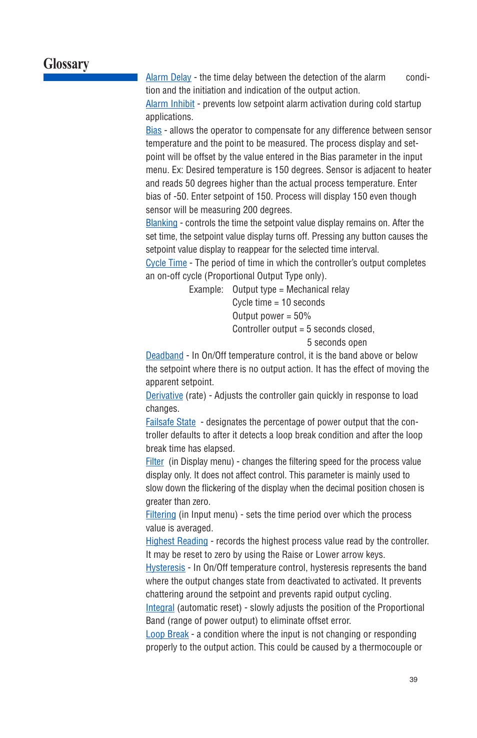 Glossary | Athena Technologies 16C User Manual | Page 43 / 48