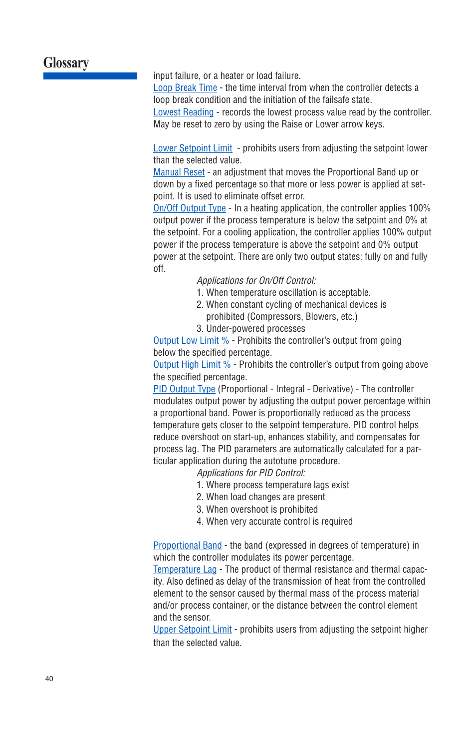 Glossary | Athena Technologies 16C User Manual | Page 44 / 48