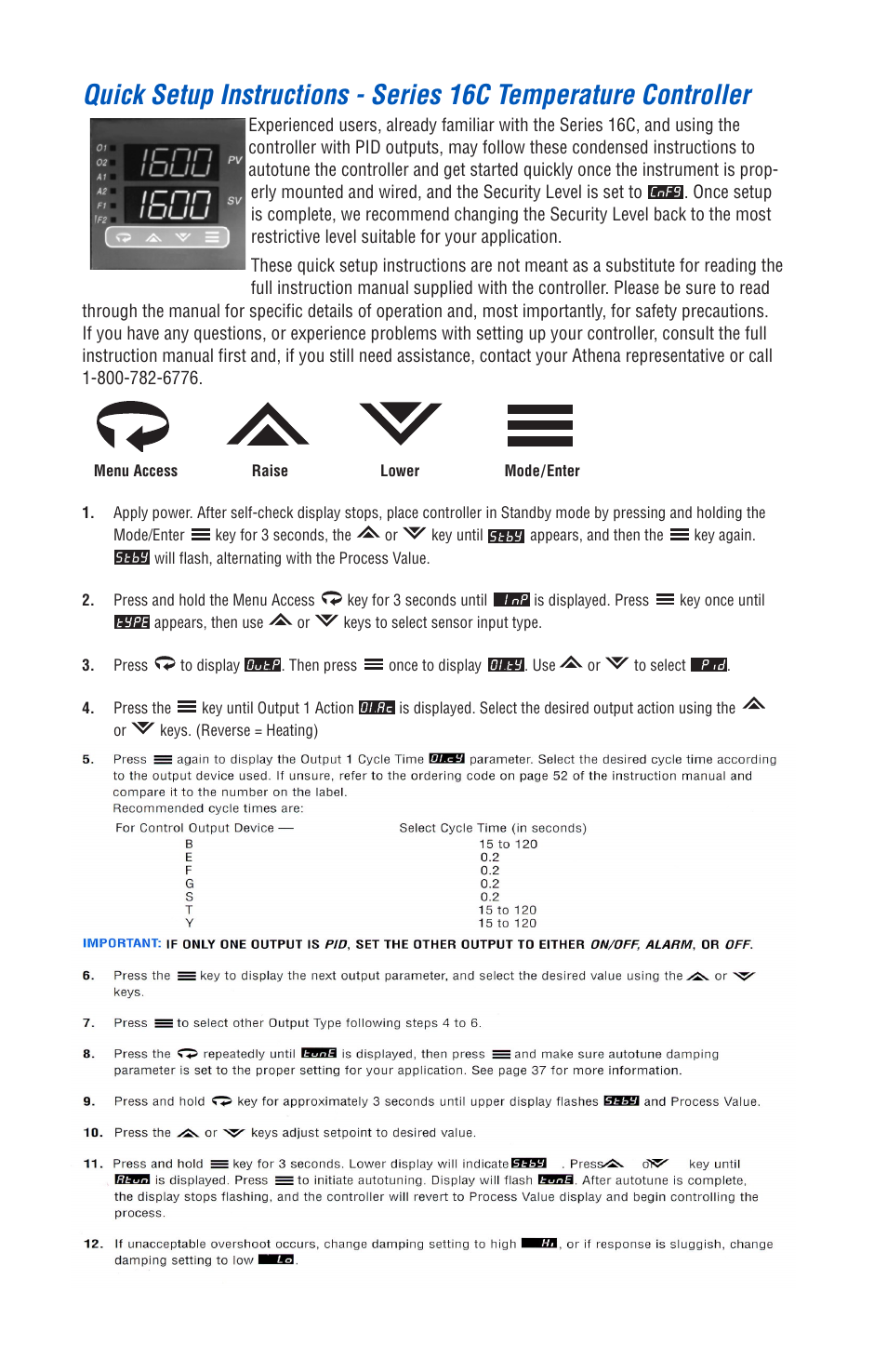 Athena Technologies 16C User Manual | Page 45 / 48