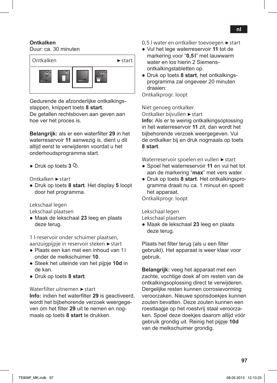 Siemens TE809F01DE User Manual | Page 101 / 140