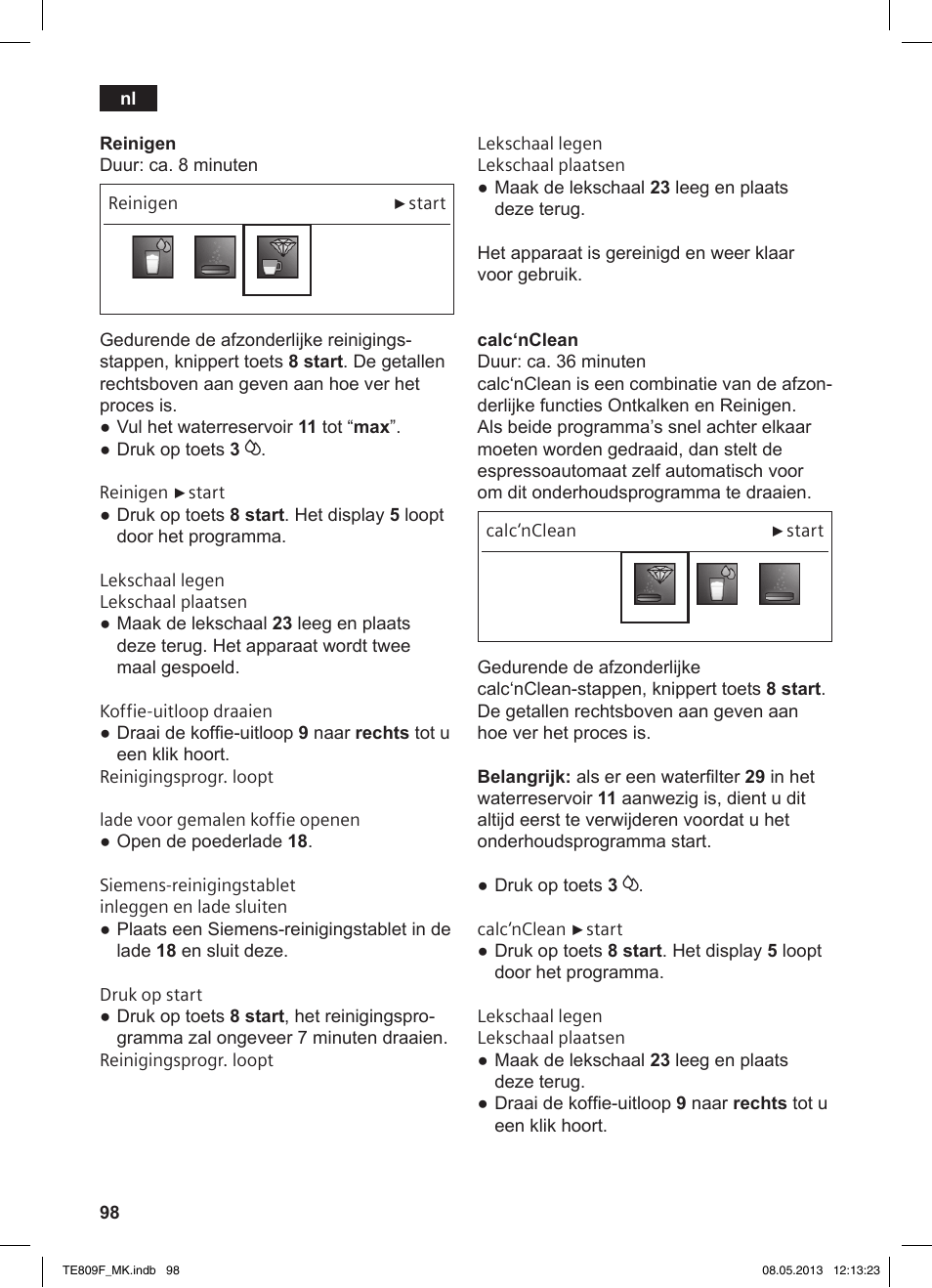 Siemens TE809F01DE User Manual | Page 102 / 140