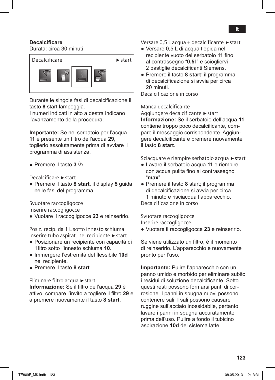 Siemens TE809F01DE User Manual | Page 127 / 140