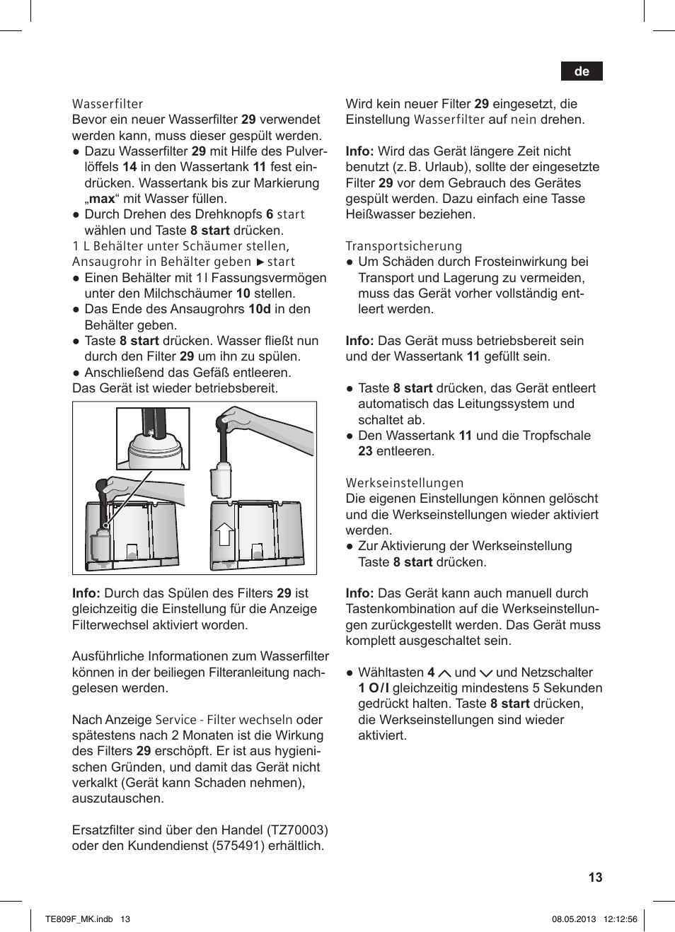 Siemens TE809F01DE User Manual | Page 17 / 140