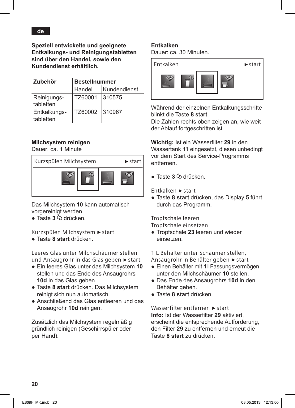 Siemens TE809F01DE User Manual | Page 24 / 140