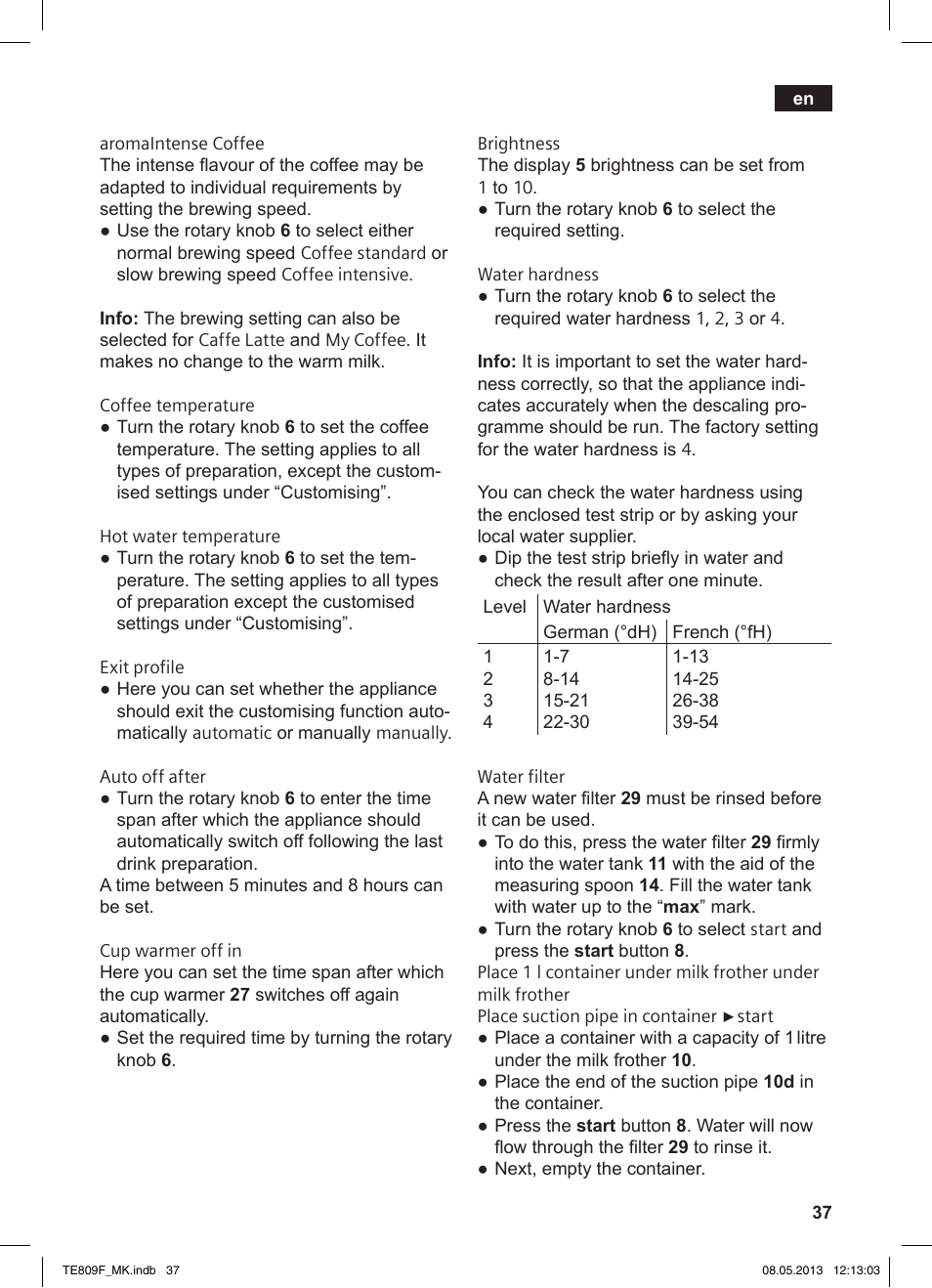 Siemens TE809F01DE User Manual | Page 41 / 140