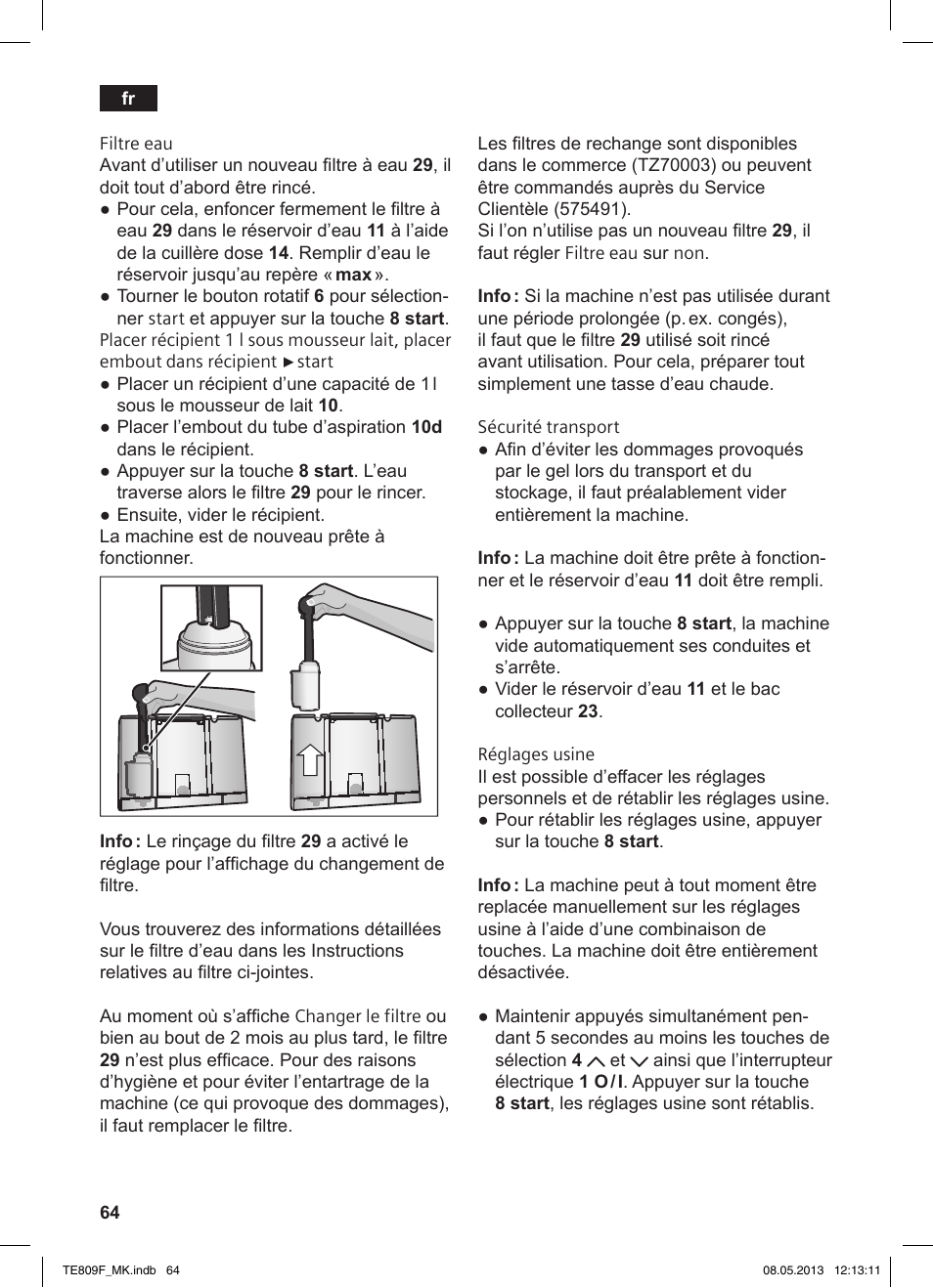 Siemens TE809F01DE User Manual | Page 68 / 140