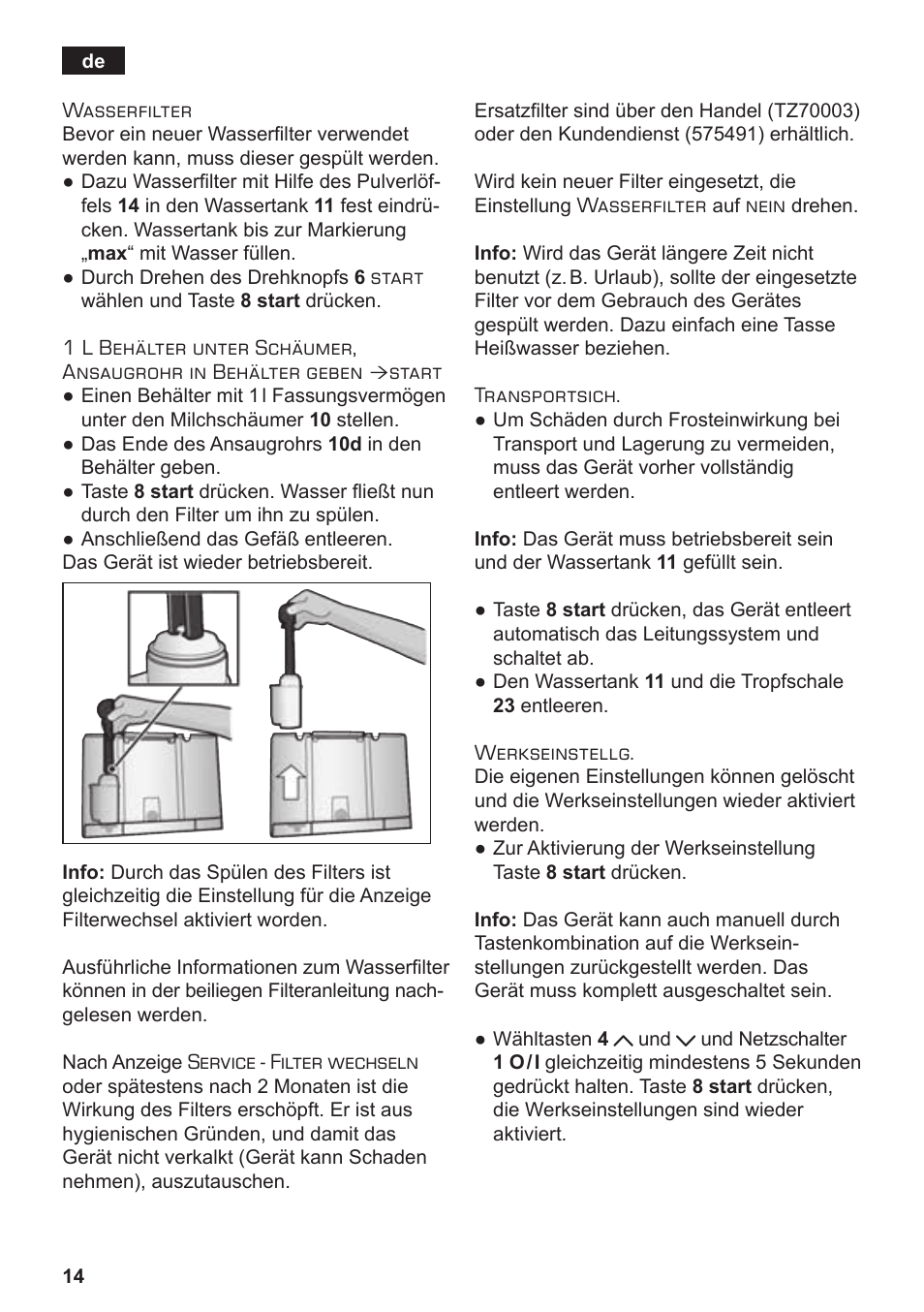 Siemens TE712501DE User Manual | Page 18 / 116