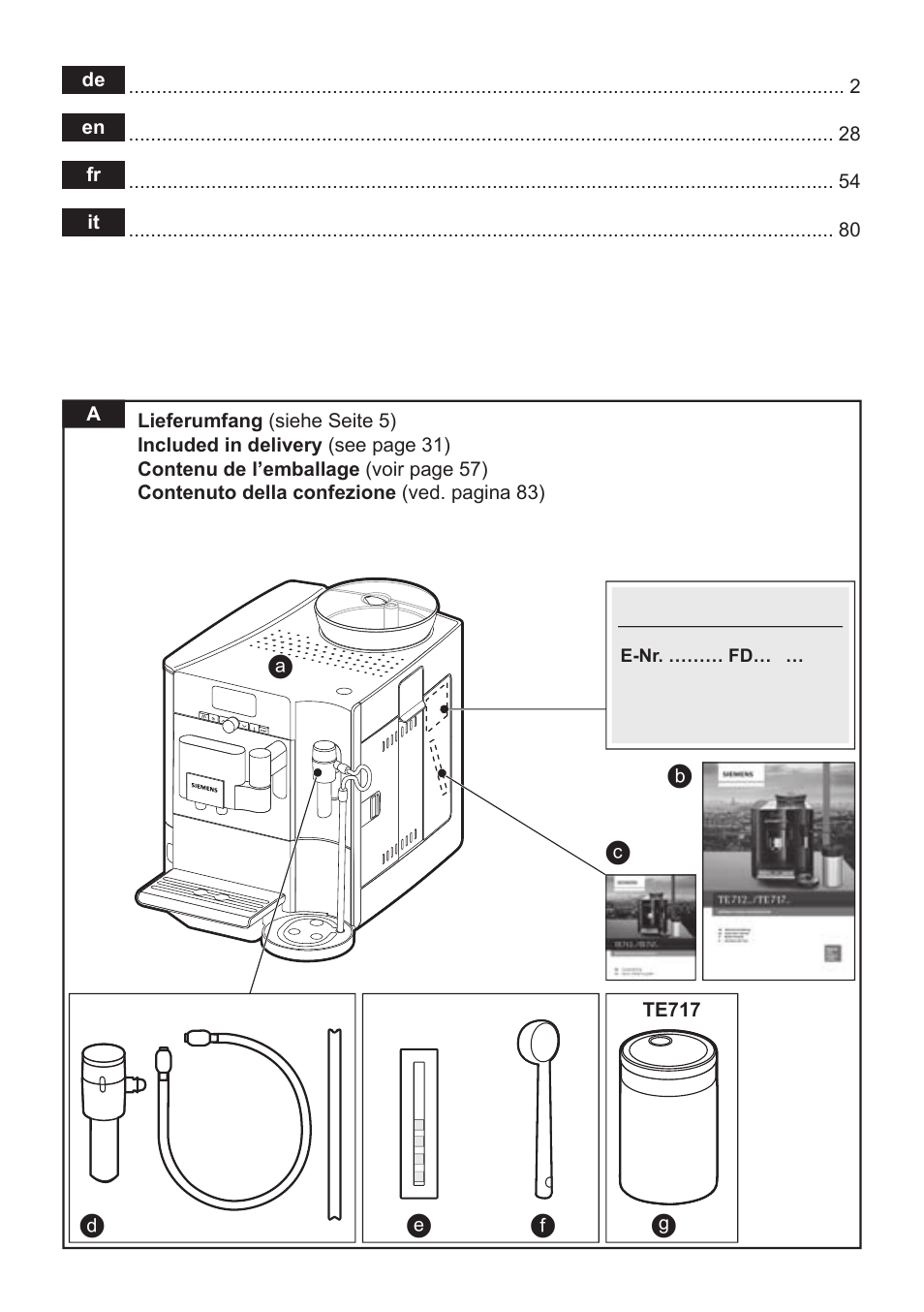 Siemens TE712501DE User Manual | Page 2 / 116