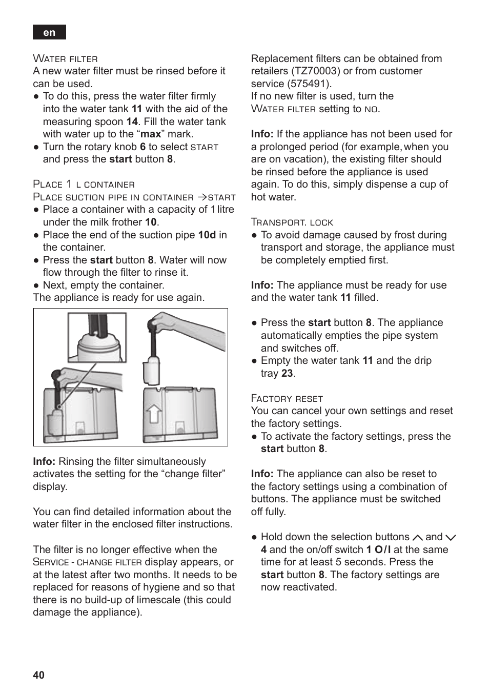 Siemens TE712501DE User Manual | Page 44 / 116
