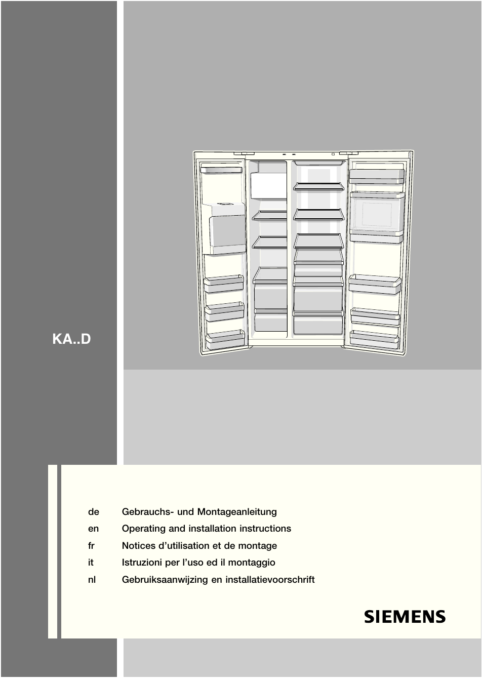 Siemens KA63DA71 User Manual | 114 pages