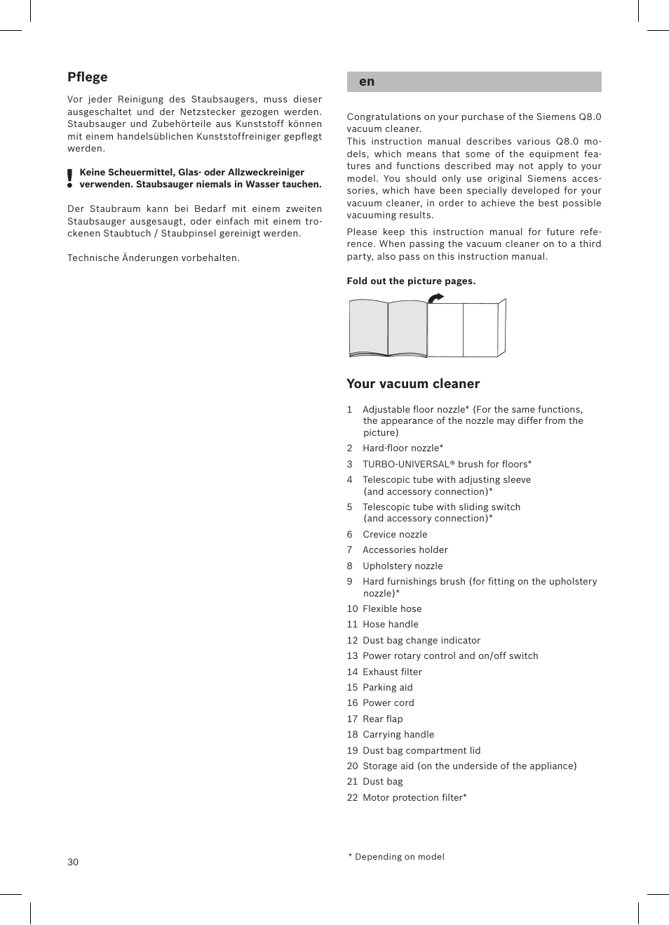 Siemens VSQ8SEN72A User Manual | Page 31 / 103